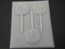 4131 I'm Three 3 Chocolate or Hard Candy Lollipop Mold
